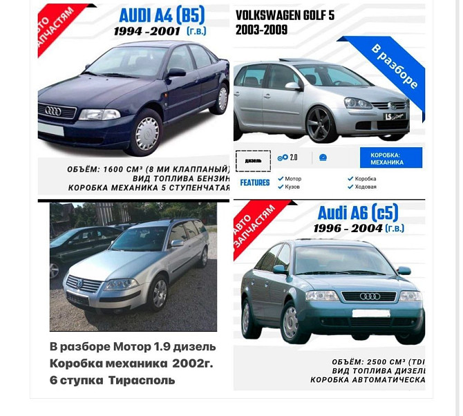 В Продаже Большой Ассортимент Запчастей! На Все марки автомобилей!пишите ватсап.телеграм Тирасполь - изображение 8